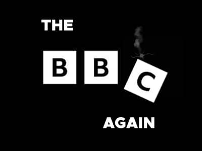 The BBC Again by Jonathan Glazier broken logo