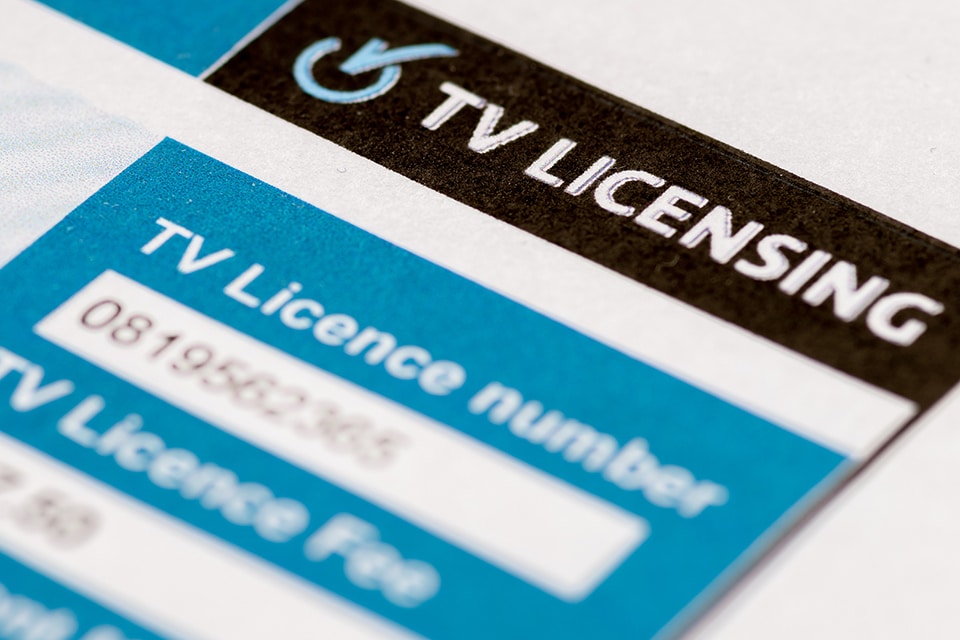 A Picture of a Standard UK TV License to illustrate a blog post entitles a Netflix TV license?